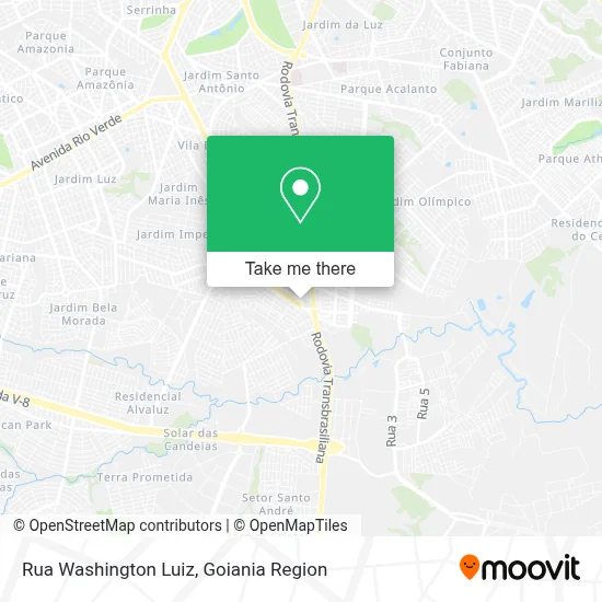 Rua Washington Luiz map