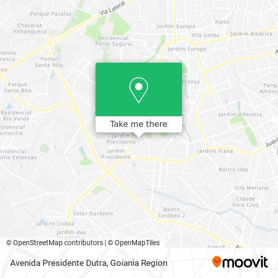 Mapa Avenida Presidente Dutra