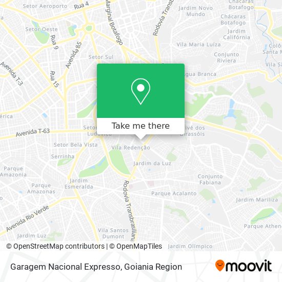 Mapa Garagem Nacional Expresso
