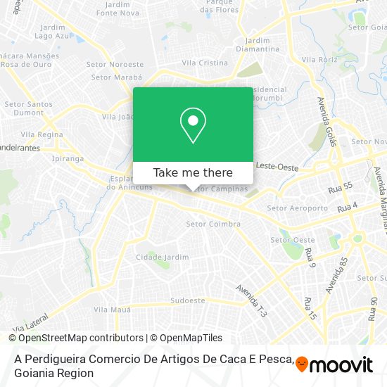 A Perdigueira Comercio De Artigos De Caca E Pesca map