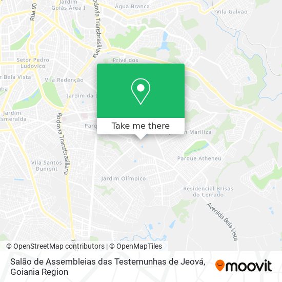 Salão de Assembleias das Testemunhas de Jeová map