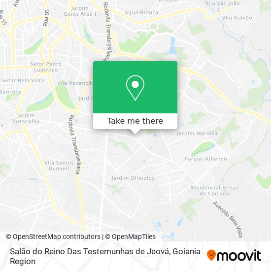 Salão do Reino Das Testemunhas de Jeová map