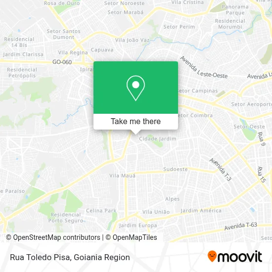 Rua Toledo Pisa map