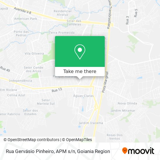Rua Gervásio Pinheiro, APM s/n map