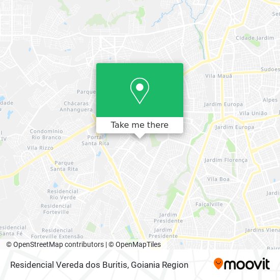 Residencial Vereda dos Buritis map