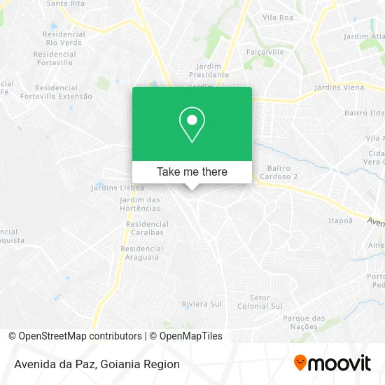 Avenida da Paz map