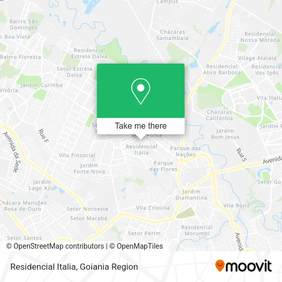 Residencial Italia map