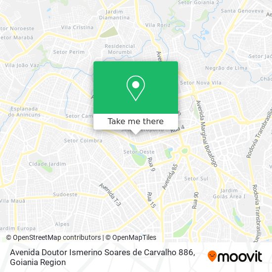 Mapa Avenida Doutor Ismerino Soares de Carvalho 886