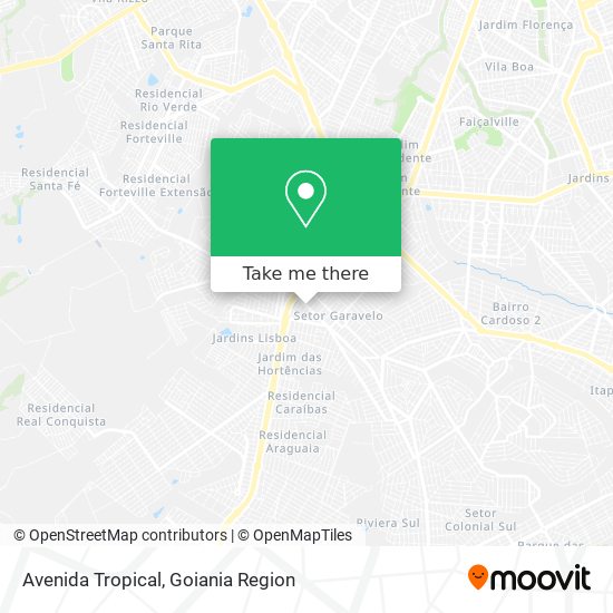 Mapa Avenida Tropical