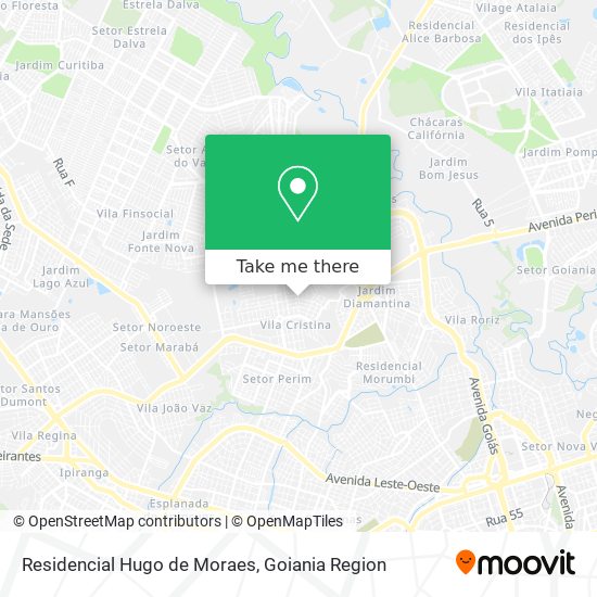 Mapa Residencial Hugo de Moraes