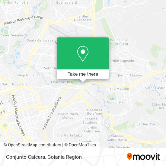 Conjunto Caicara map