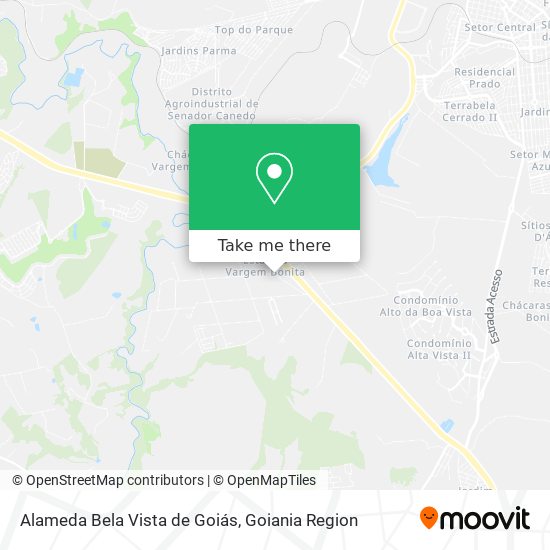 Alameda Bela Vista de Goiás map