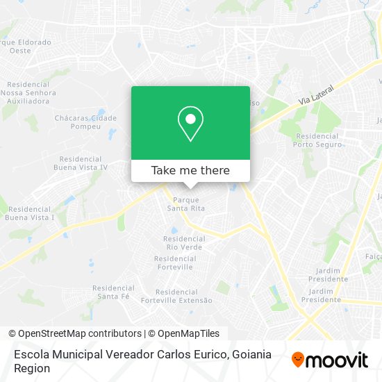 Mapa Escola Municipal Vereador Carlos Eurico