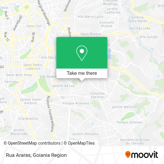 Rua Araras map