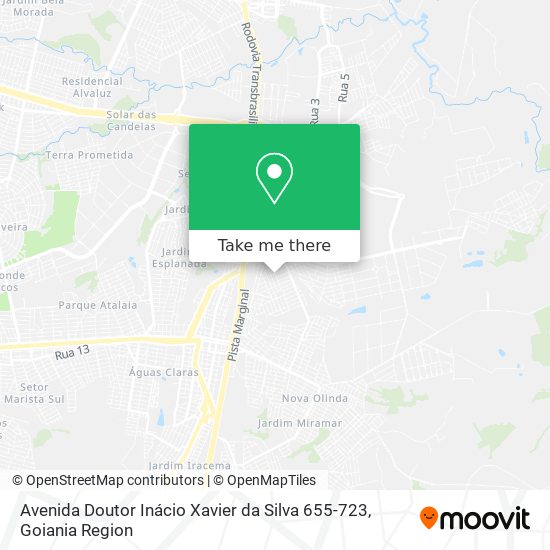 Avenida Doutor Inácio Xavier da Silva 655-723 map