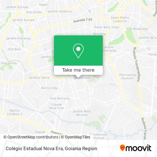 Mapa Colégio Estadual Nova Era