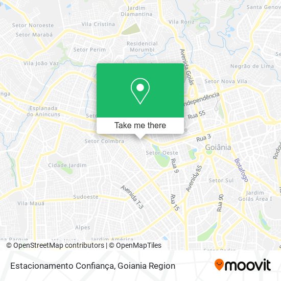 Mapa Estacionamento Confiança