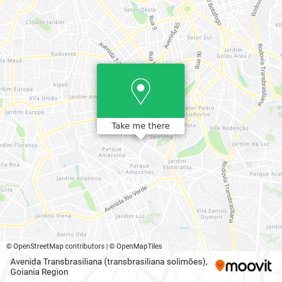 Avenida Transbrasiliana (transbrasiliana solimões) map