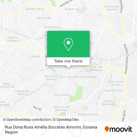 Mapa Rua Dona Rosa Amélia Socrates Amorim