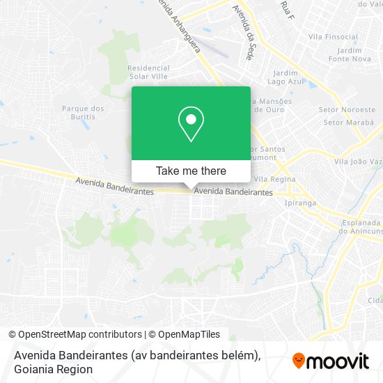 Mapa Avenida Bandeirantes (av bandeirantes belém)