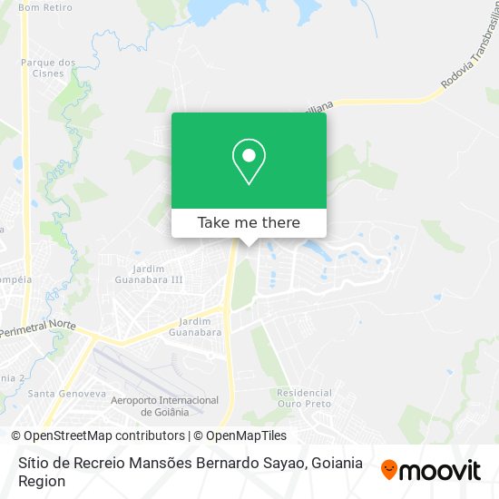 Sítio de Recreio Mansões Bernardo Sayao map