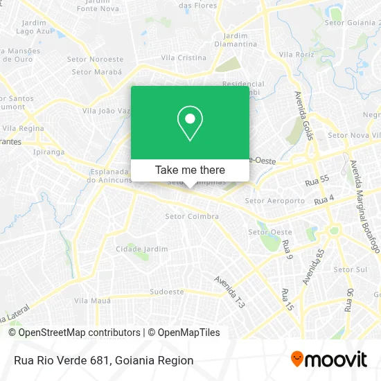 Rua Rio Verde 681 map