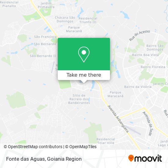 Fonte das Aguas map