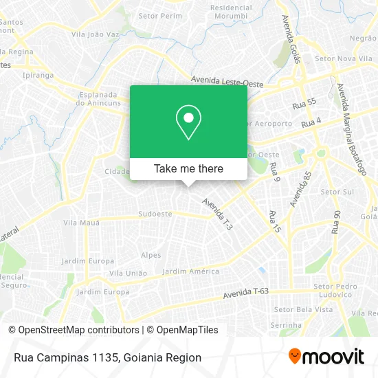 Rua Campinas 1135 map