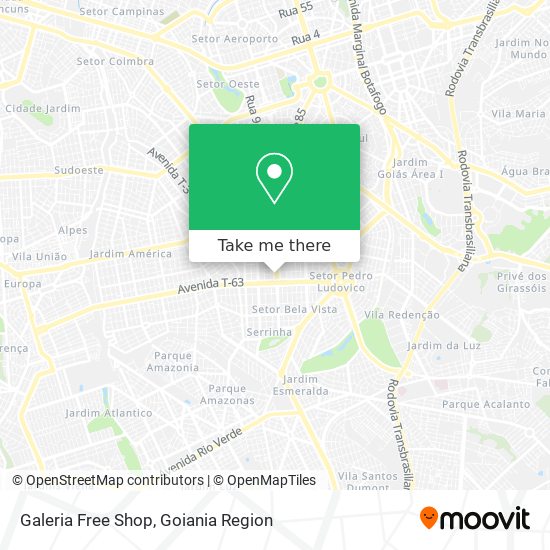 Mapa Galeria Free Shop