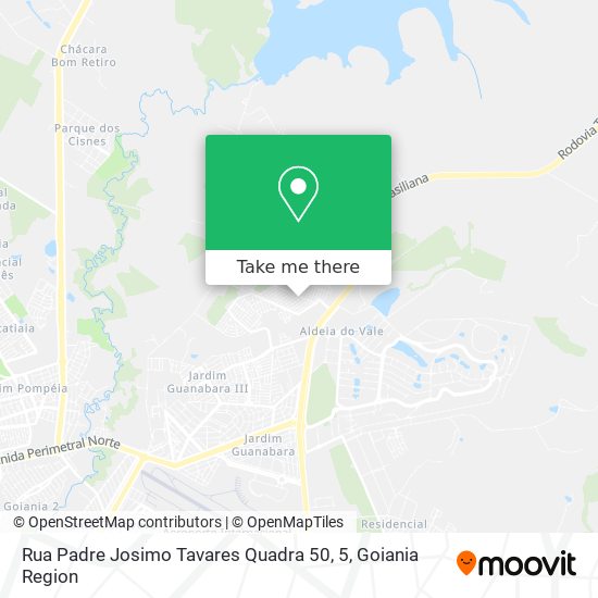 Mapa Rua Padre Josimo Tavares Quadra 50, 5