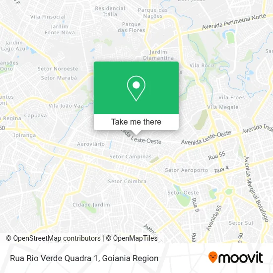 Rua Rio Verde Quadra 1 map