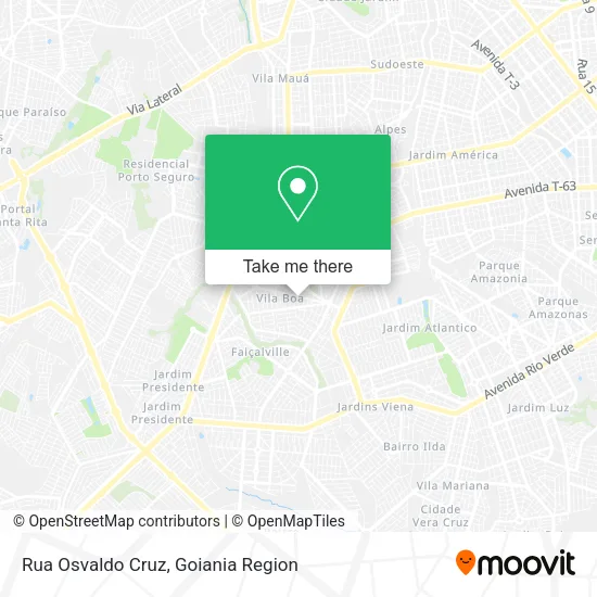 Rua Osvaldo Cruz map