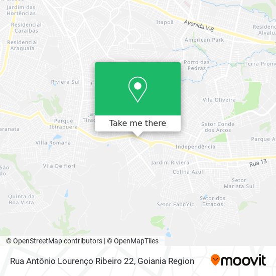 Rua Antônio Lourenço Ribeiro 22 map