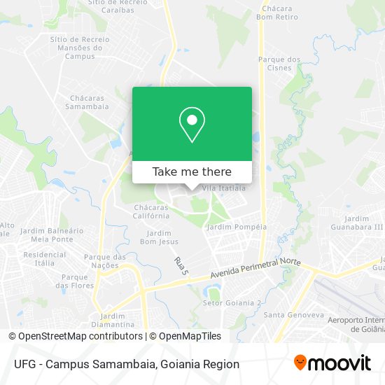 UFG - Campus Samambaia map
