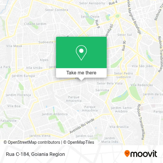 Rua C-184 map
