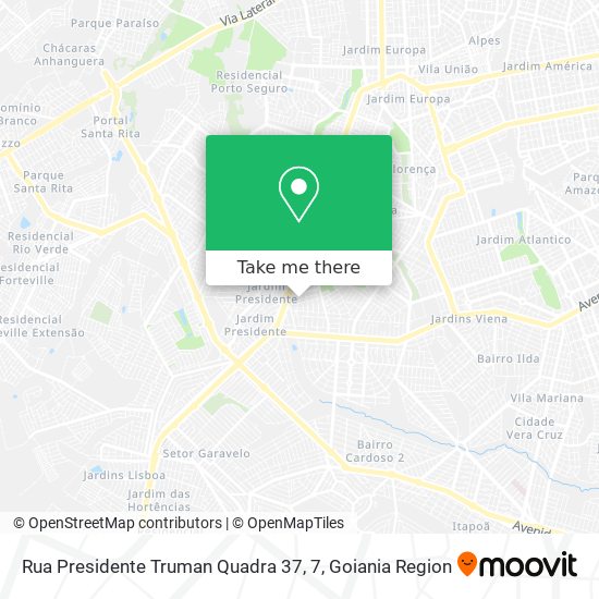 Mapa Rua Presidente Truman Quadra 37, 7