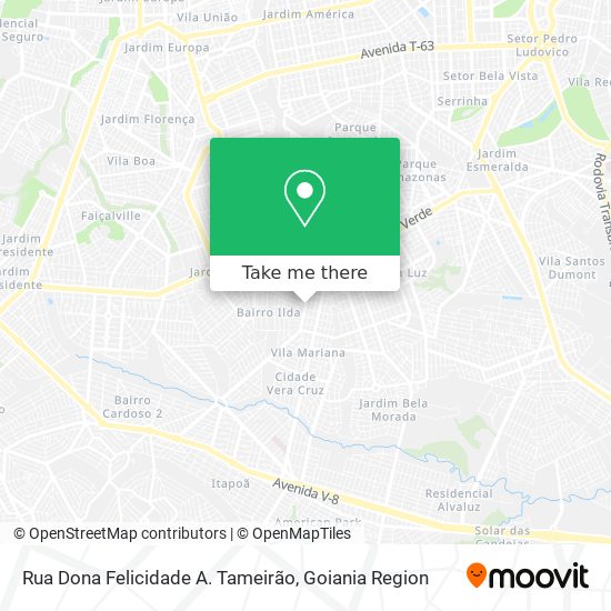 Rua Dona Felicidade A. Tameirão map
