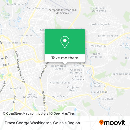 Praça George Washington map