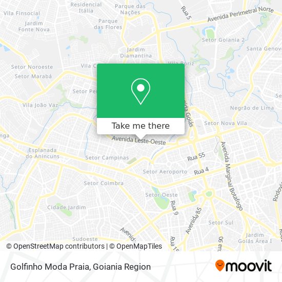 Golfinho Moda Praia map