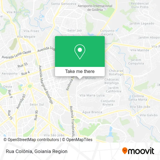 Rua Colônia map
