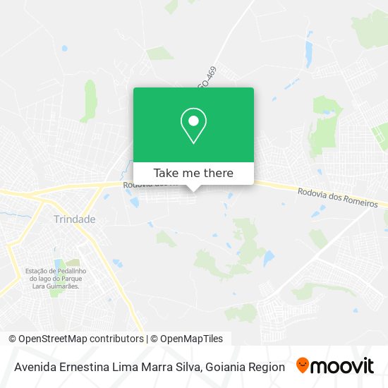 Mapa Avenida Ernestina Lima Marra Silva