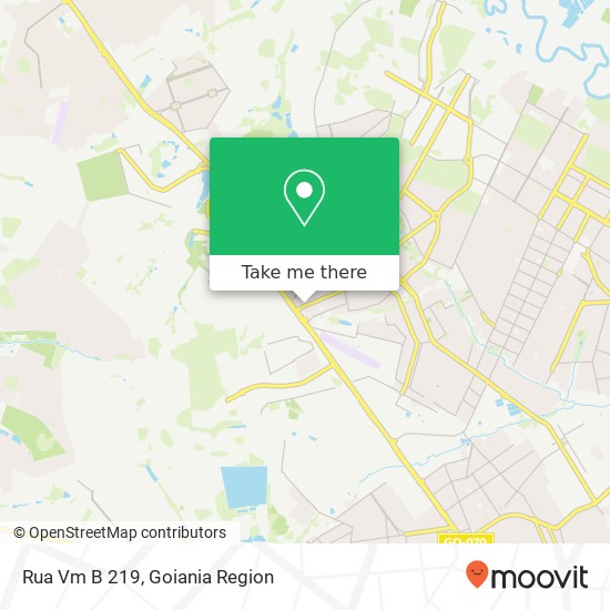 Mapa Rua Vm B 219, R. Vm B, 219 - Vila Mutirao I, Goiânia - GO, Brasil