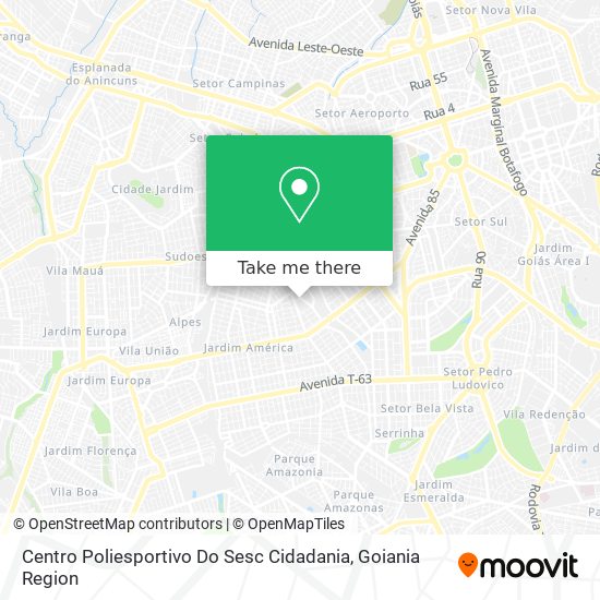 Centro Poliesportivo  Do Sesc Cidadania map