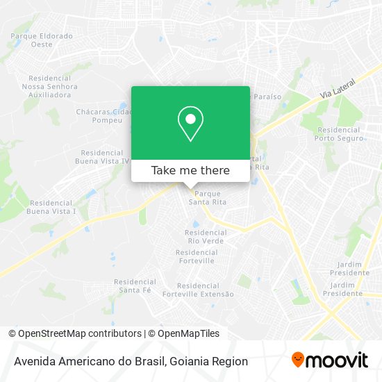 Avenida Americano do Brasil map