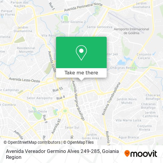 Mapa Avenida Vereador Germino Alves 249-285