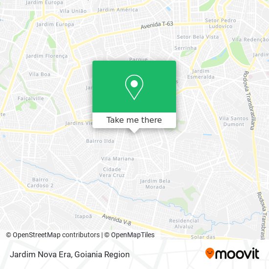 Jardim Nova Era map