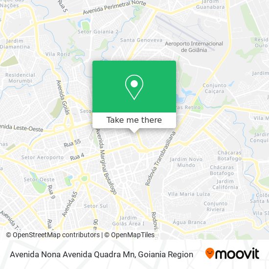 Mapa Avenida Nona Avenida Quadra Mn