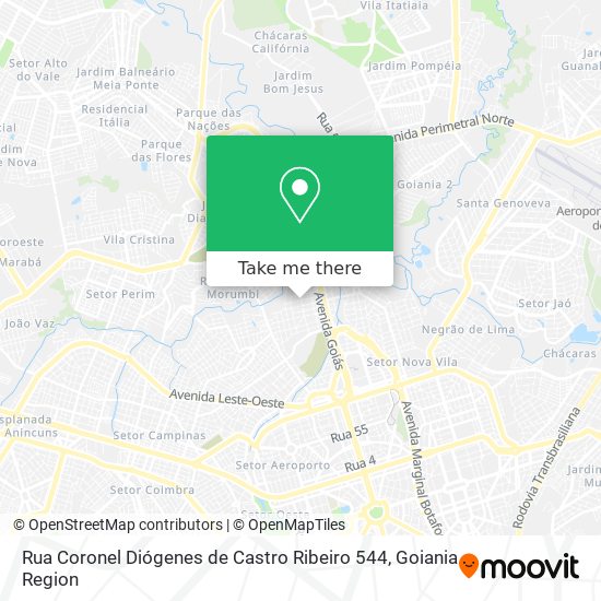 Mapa Rua Coronel Diógenes de Castro Ribeiro 544