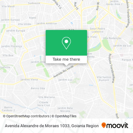 Mapa Avenida Alexandre de Moraes 1033