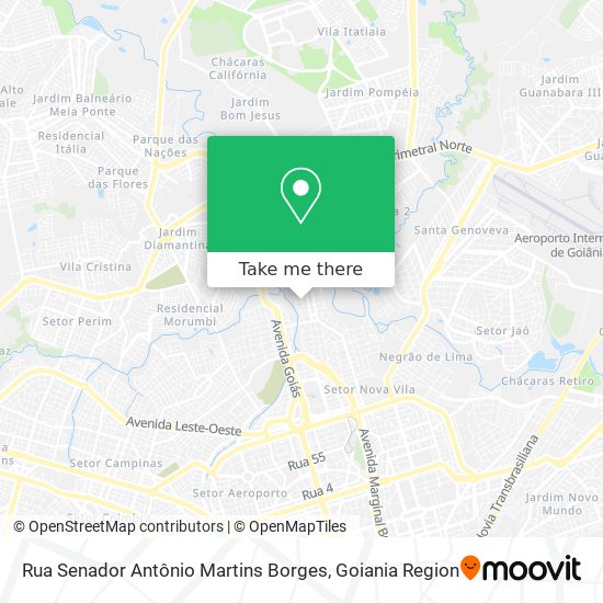 Rua Senador Antônio Martins Borges map